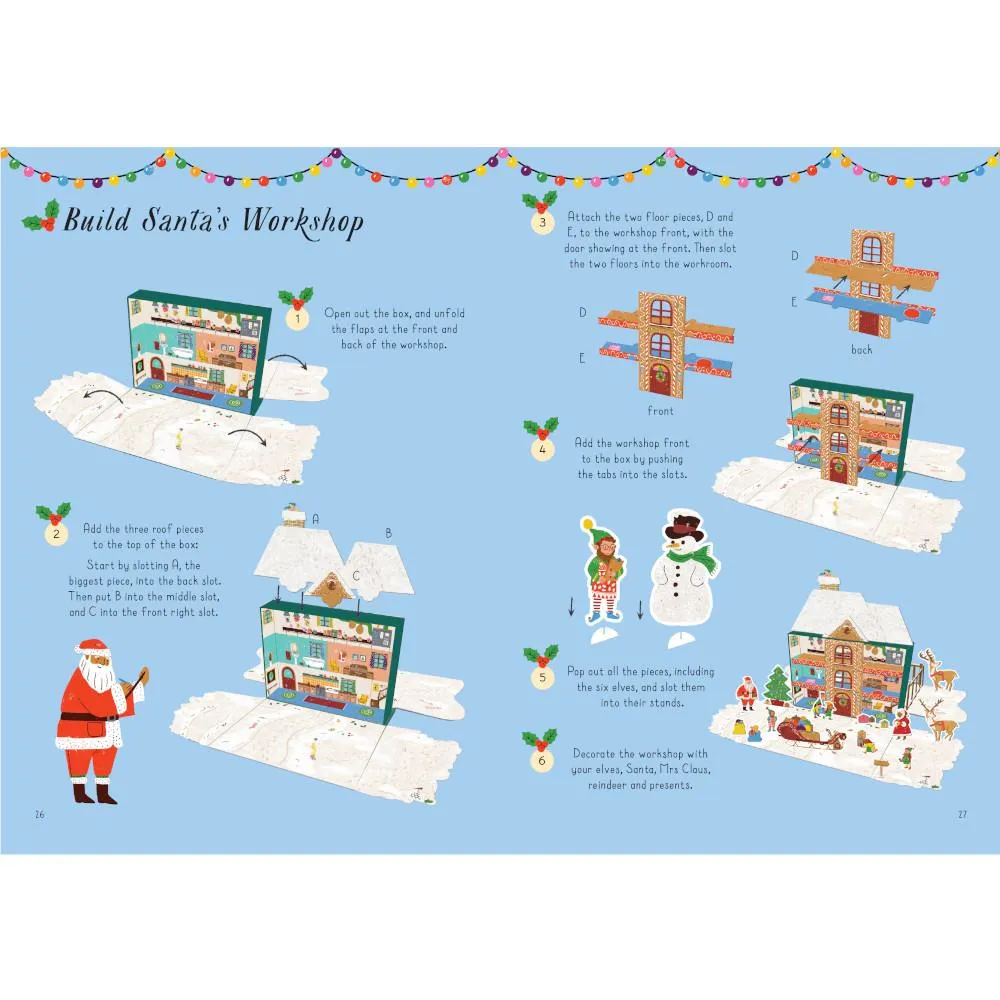 Santa's Workshop Book & Model Kit by Fiona Munro