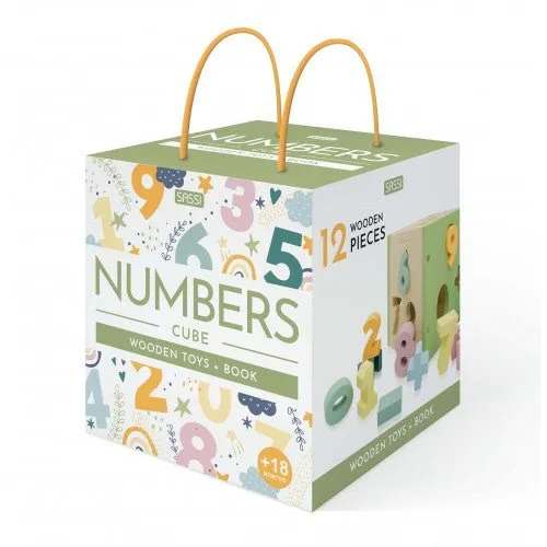 Sassi Wooden Sorting Box and Book - Numbers