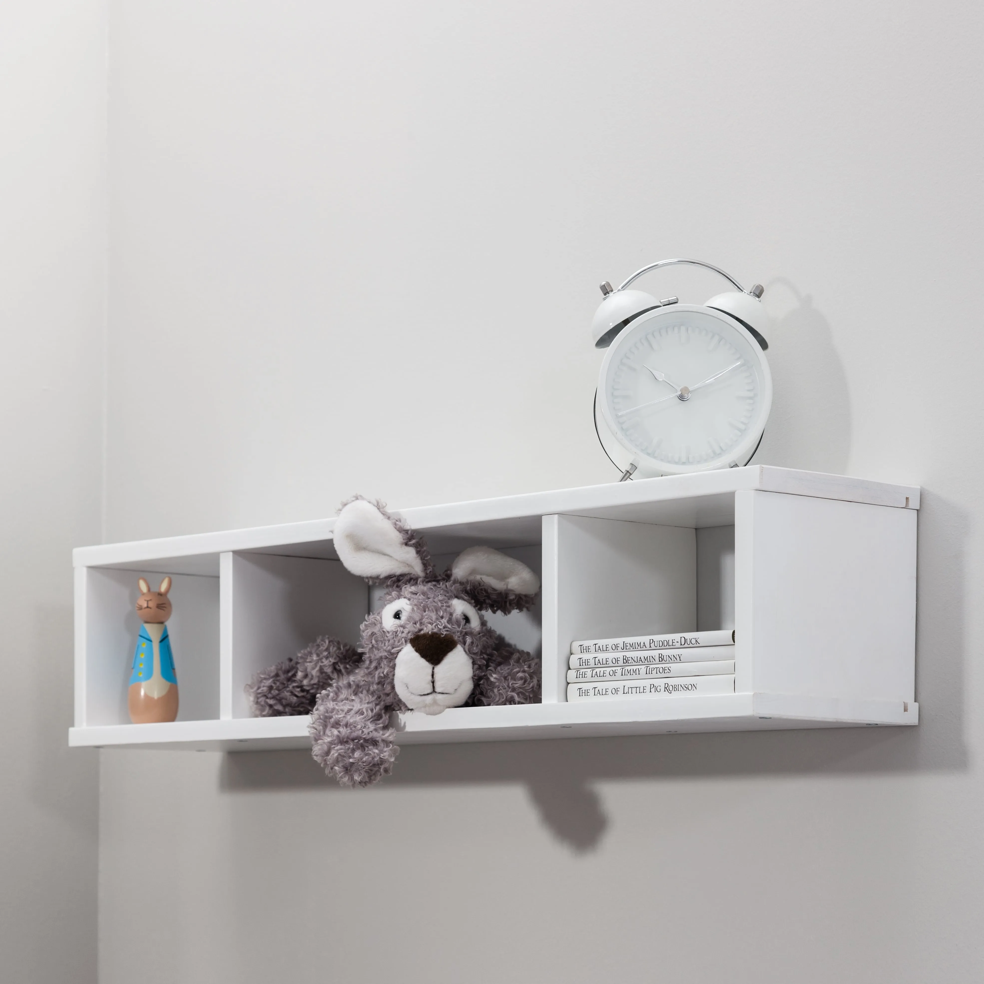 Shelving Unit Wall Mounted Cube in Classic White