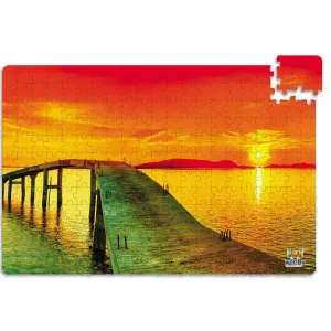 Sunset Over the Sea Cardboard Jigsaw Puzzle, 252 pieces