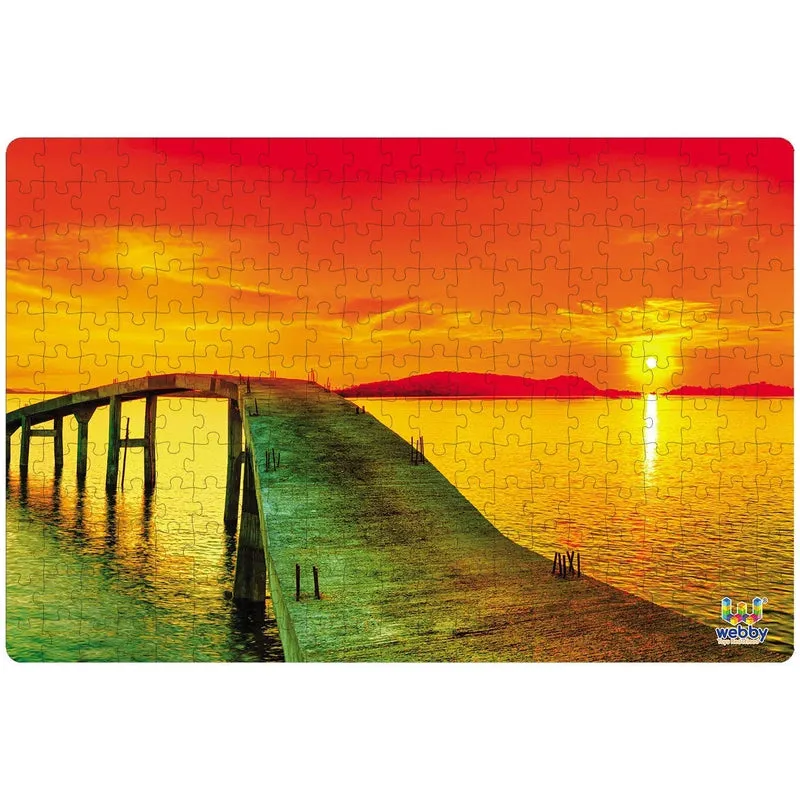 Sunset Over the Sea Cardboard Jigsaw Puzzle, 252 pieces