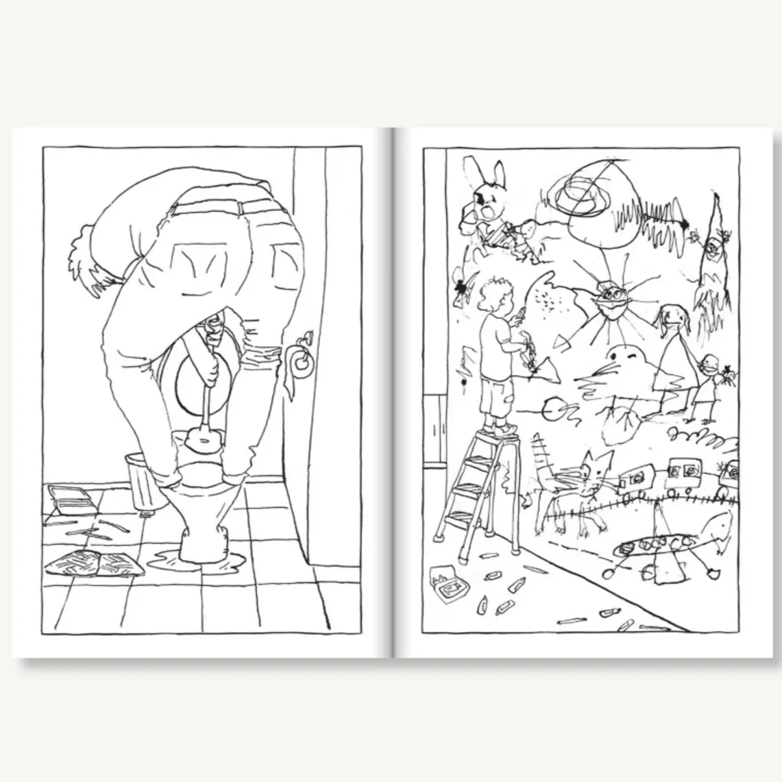 This Annoying Home Life Coloring   Activity Book