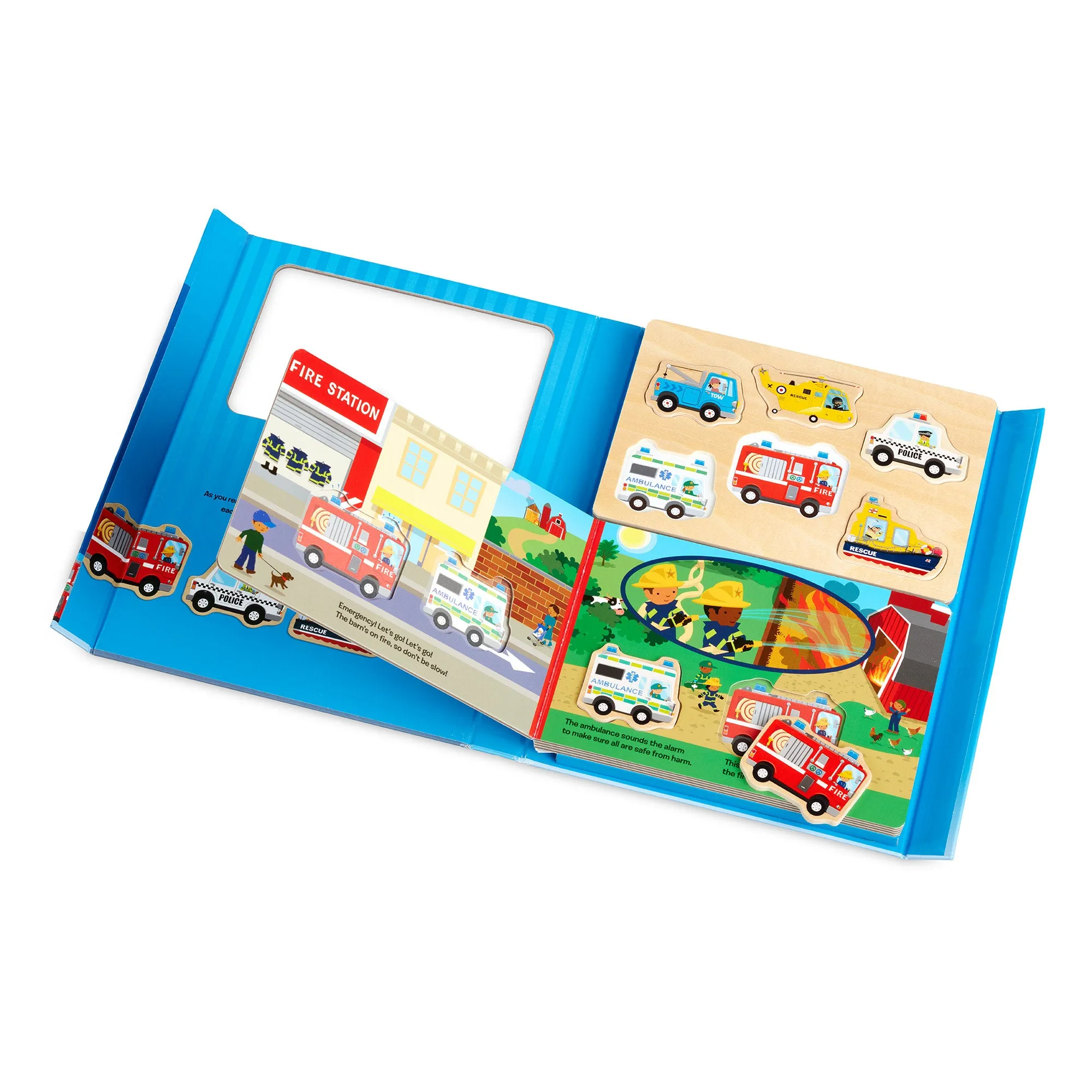 To the Rescue Book & Puzzle Play Set