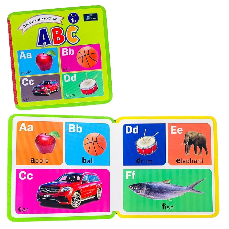 Toddlers Foam Books - Set of 3 Books - Alphabet , Colors and Shapes For Kids