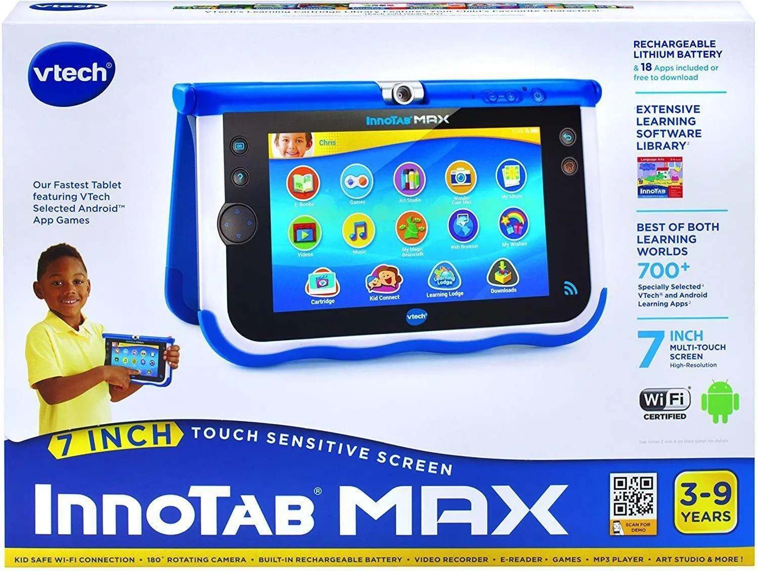 VTech InnoTab Max Tablet Laptop Blue or Pink