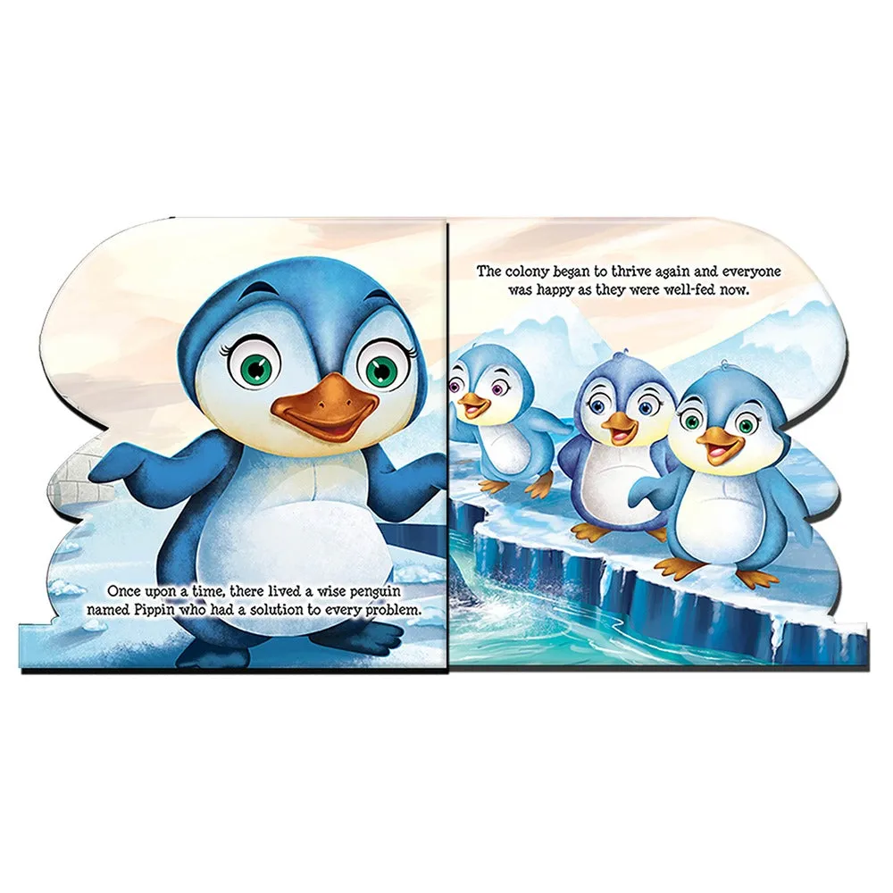 Wise Penguin Animal Shaped Story Board Book - Engaging and Educational Stories for Kids