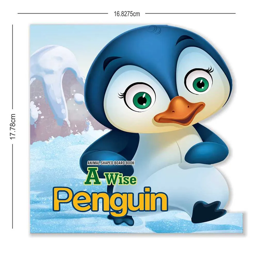 Wise Penguin Animal Shaped Story Board Book - Engaging and Educational Stories for Kids