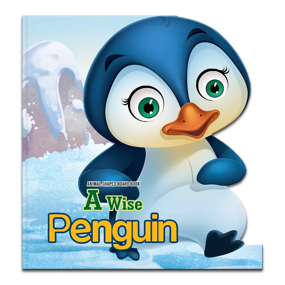 Wise Penguin Animal Shaped Story Board Book - Engaging and Educational Stories for Kids