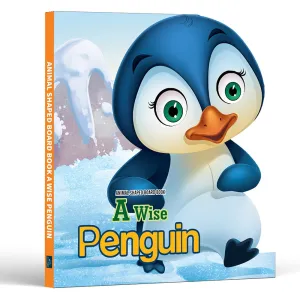 Wise Penguin Animal Shaped Story Board Book - Engaging and Educational Stories for Kids