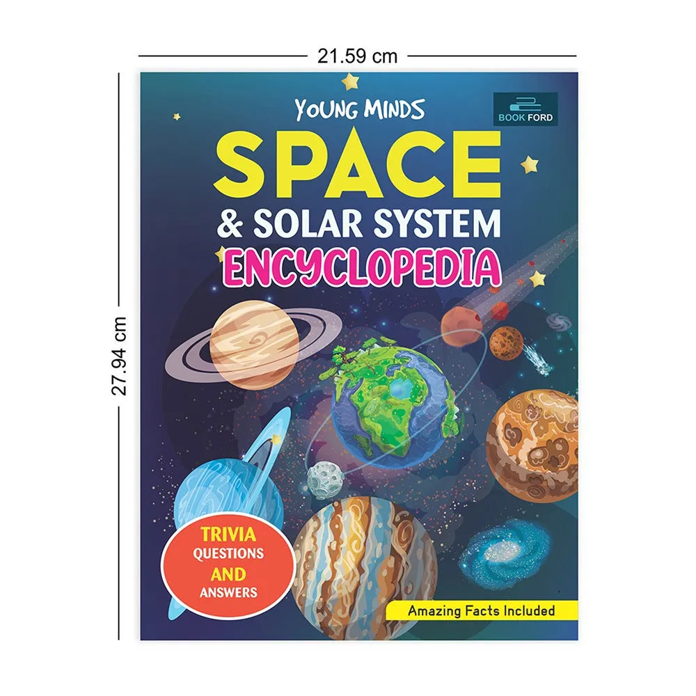 Young Minds Encyclopedia - Set of 3 - Animals , General Knowledge , and Space Encyclopedia For Kids