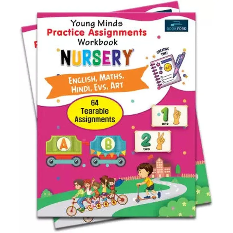 Young Minds Practice Assignments Workbook - Nursery Books For Kids