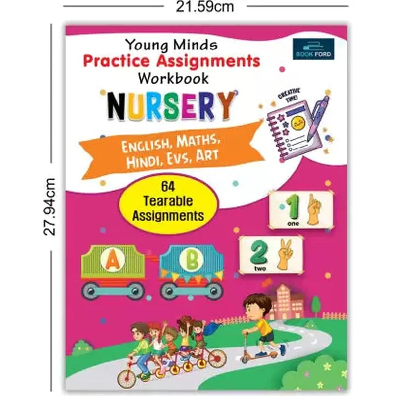 Young Minds Practice Assignments Workbook - Nursery Books For Kids